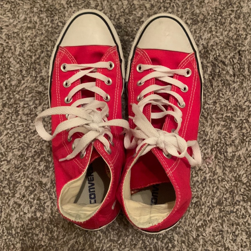 Red High Top Converse